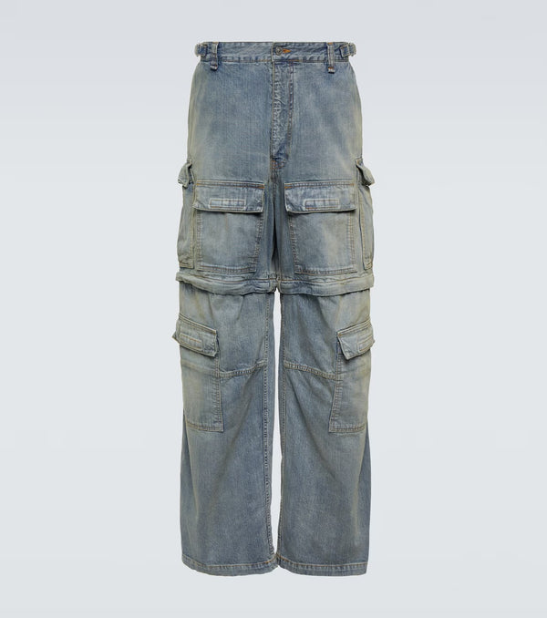 Balenciaga Mid-rise cargo jeans