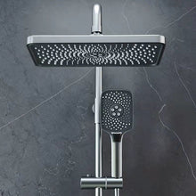 Load image into Gallery viewer, Contemporary Wall Mounted Shower Combo with Valve Shower System - Grey Temperature Control Piano Keys
