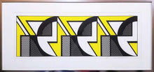 Load image into Gallery viewer, Repeated Design /// Pop Art Roy Lichtenstein Abstract Geometric Yellow Black NY 1969
