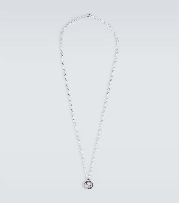 Gucci Interlocking G sterling silver necklace
