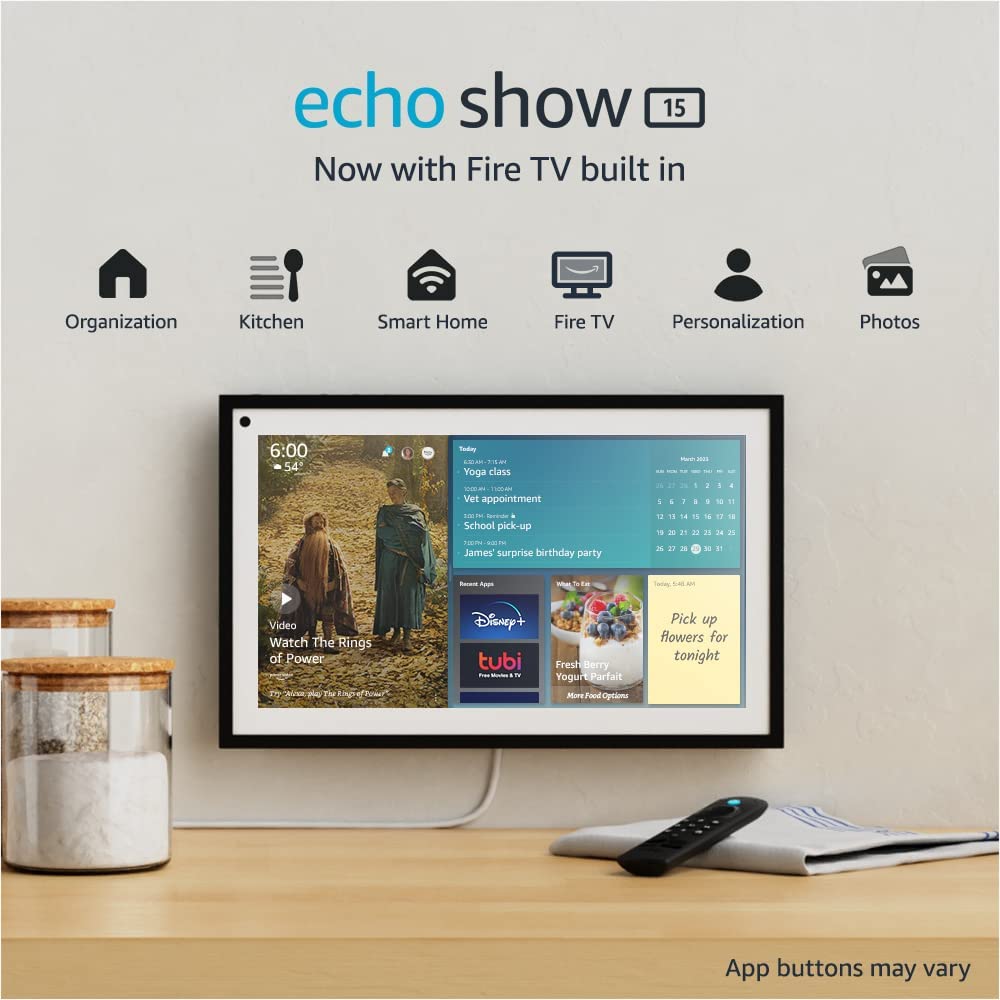 Echo Show 15 | Full HD 15.6