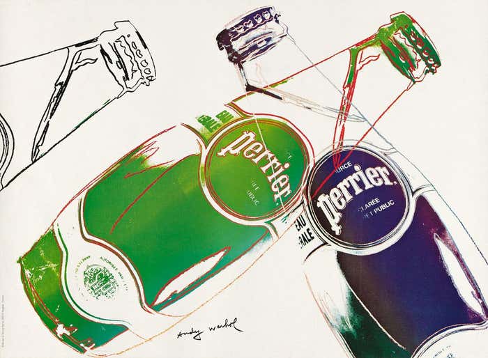 Andy Warhol, Perrier - White 1993