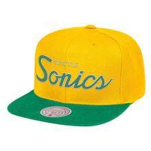 Load image into Gallery viewer, Hardwood Classics: Seattle Supersonics Snapback
