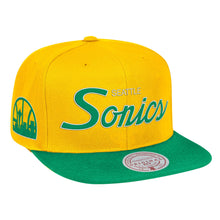 Load image into Gallery viewer, Hardwood Classics: Seattle Supersonics Snapback

